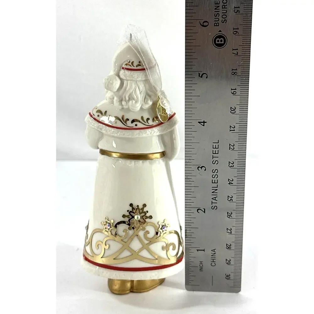 Hallmark 2017 Edythe Kegrize Porcelain Santa Club Exclusive Ornament 5.5”